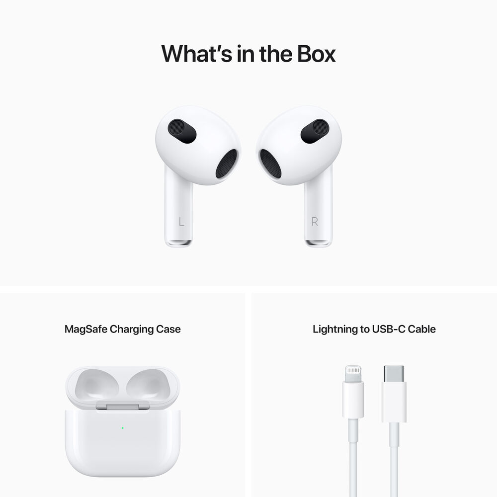 Apple AirPods with MagSafe Wireless Charging Case (3rd Generation)