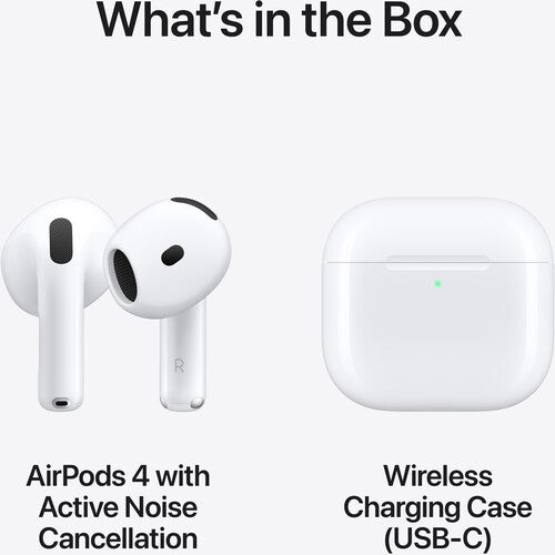 Apple AirPods Noise-Canceling Earbuds with Wireless USB-C Charging Case (4th Generation)